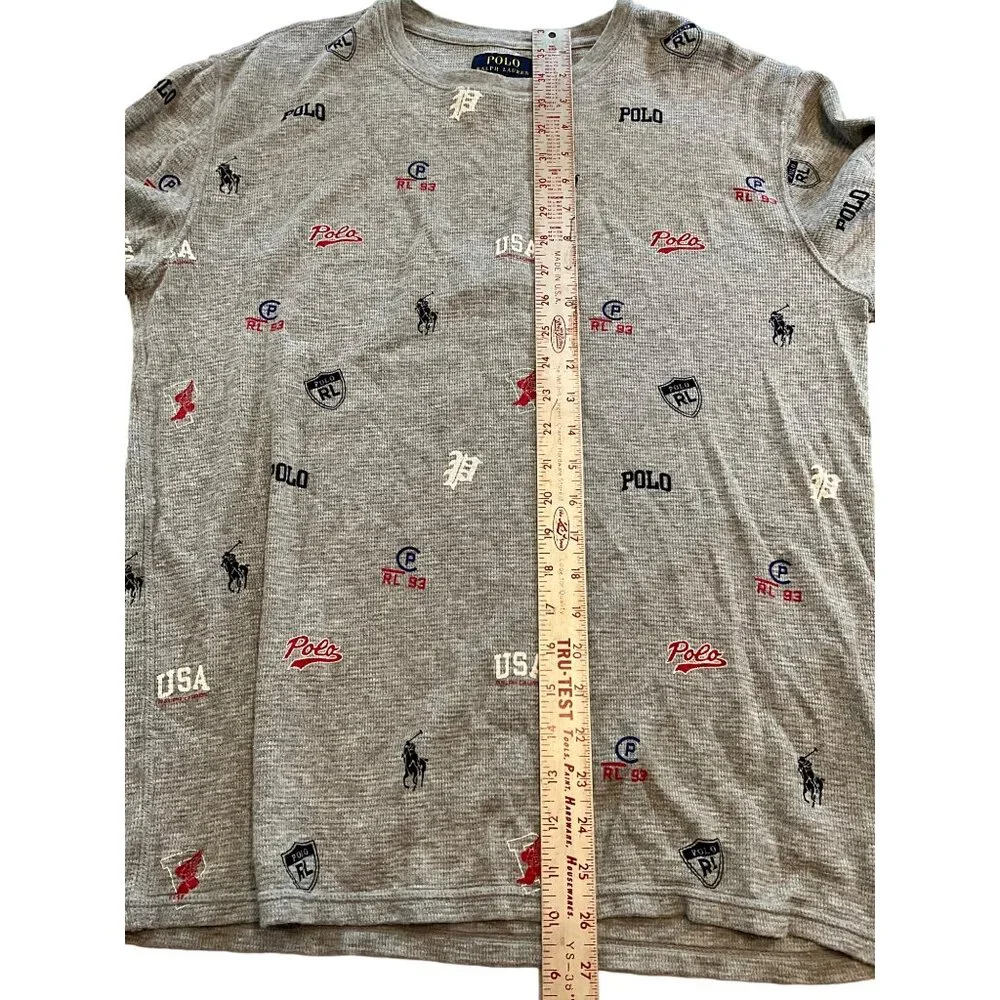 Polo Ralph Lauren Gray Thermal Style/Sleep Shirt‎ Pullover